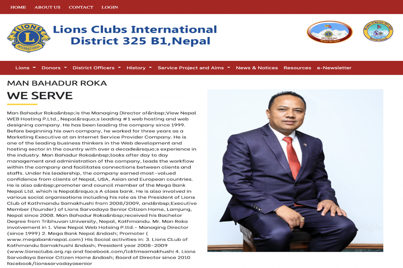 Lions Clubs 325 B1 Website